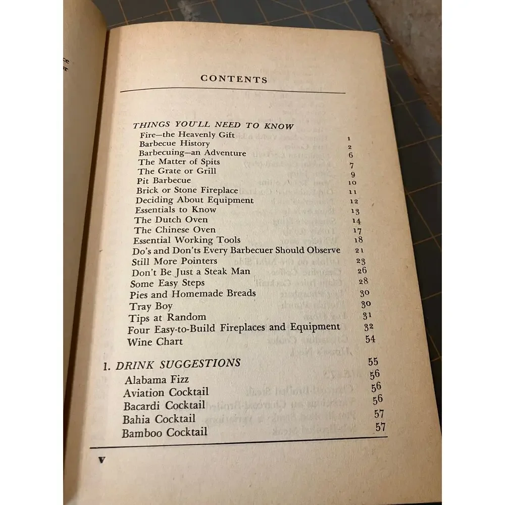 The Complete Barbecue Book HARDCOVER Dust Jacket ROBERSON DIY First Edition 1951